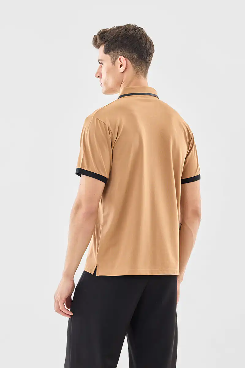 Regular Fit Zipper Polo T-Shirt - Image 5